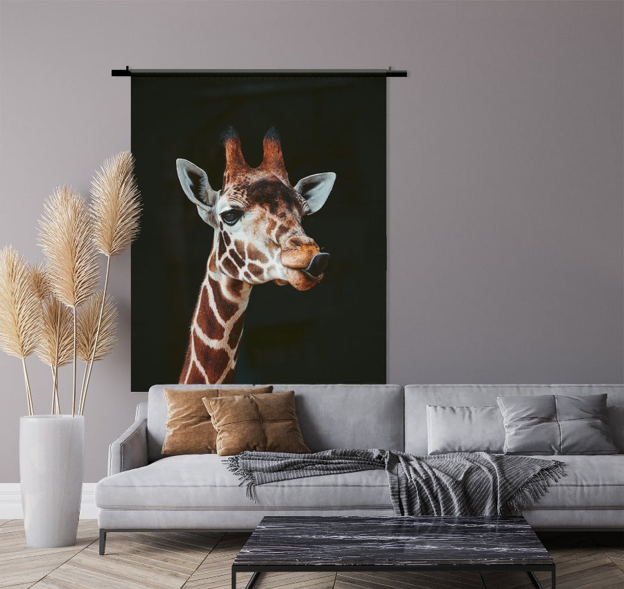 Wandkleed Giraffe No1