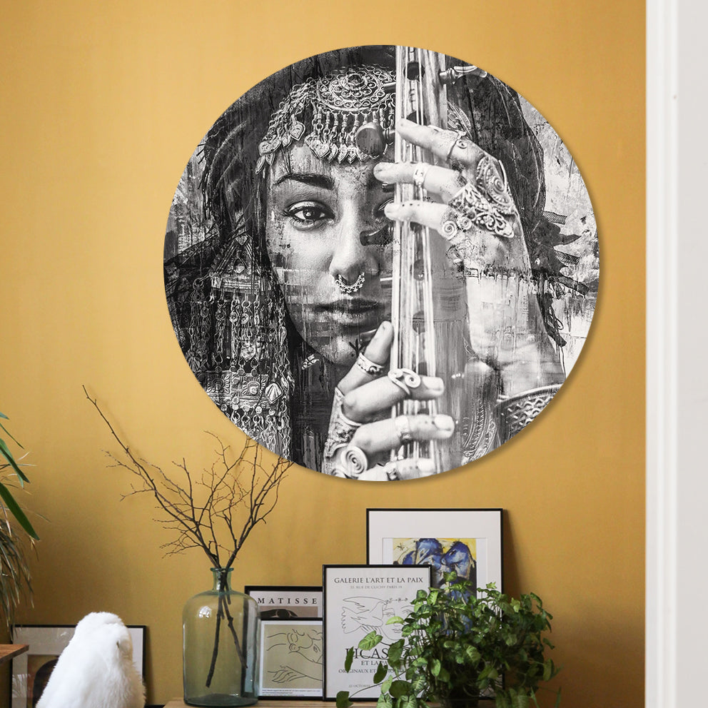 Wandcirkel Black Boho