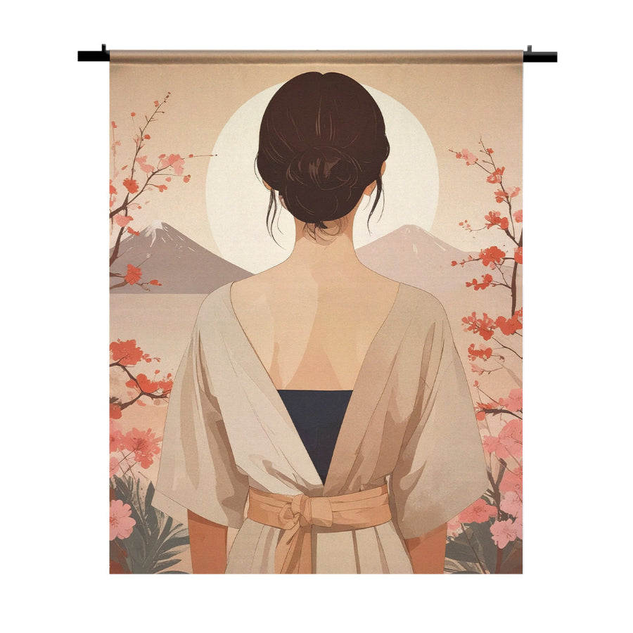 Wandkleed Japanse Vrouw