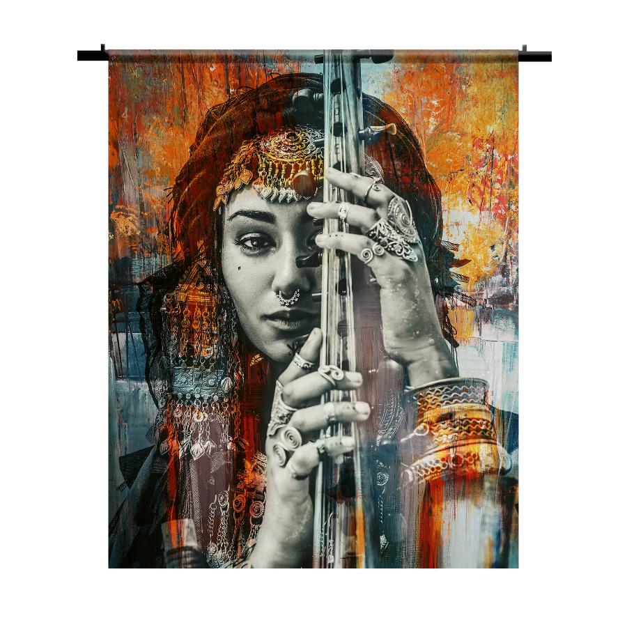 Wandkleed Boho Woman No2