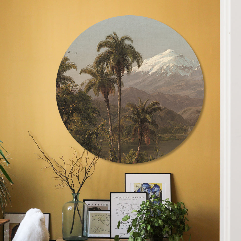 Ronde wanddecoratie Tamaca Palms