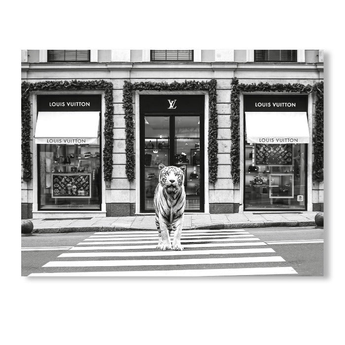 LV Tiger Black and White