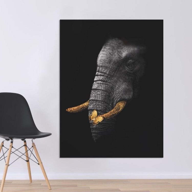 Schilderij Gouden Olifant