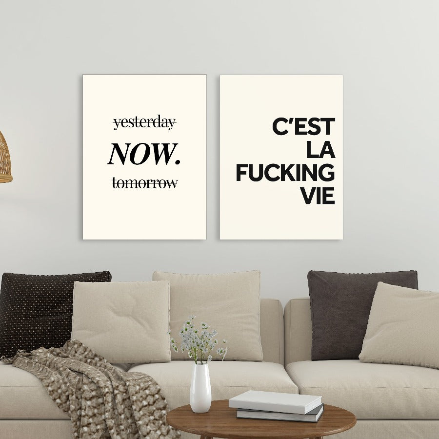 Poster met leuke tekst