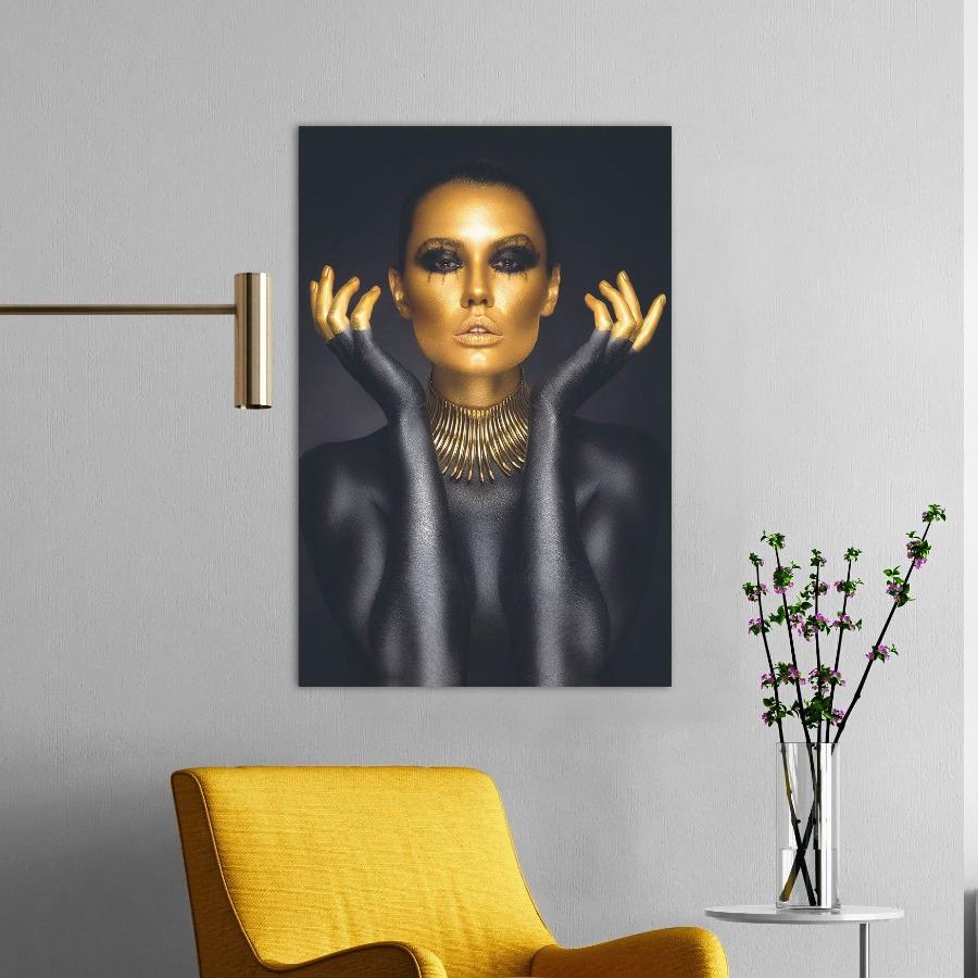 Schilderij-Golden Woman-PosterGuru