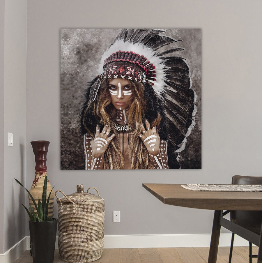Schilderij Warrior Woman