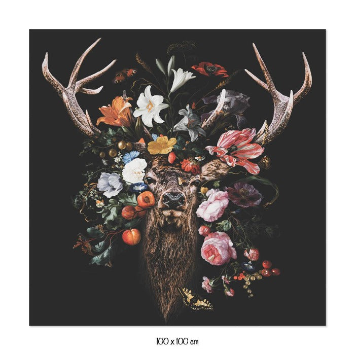 Schilderij Flower Deer