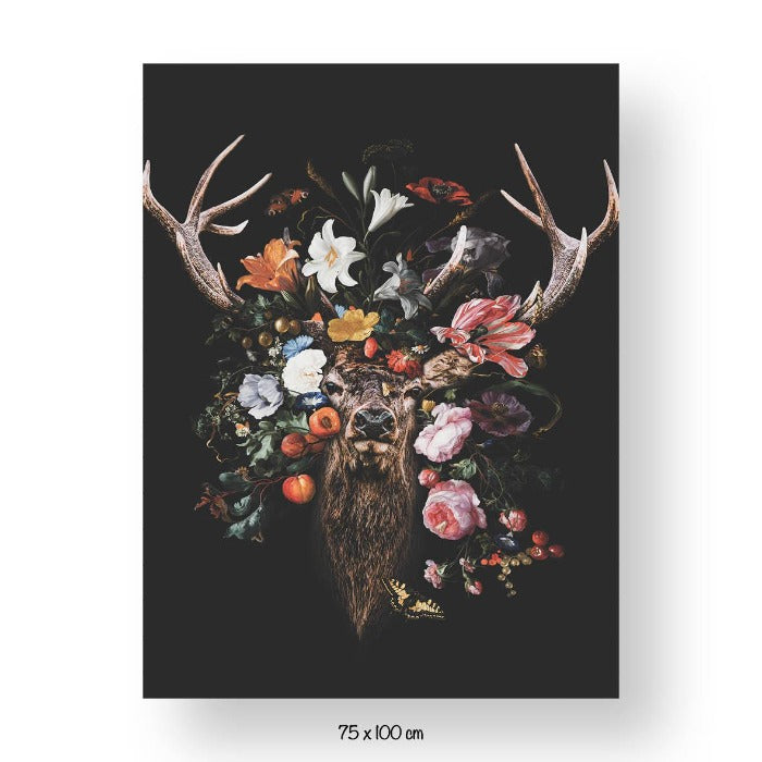 Schilderij Flower Deer