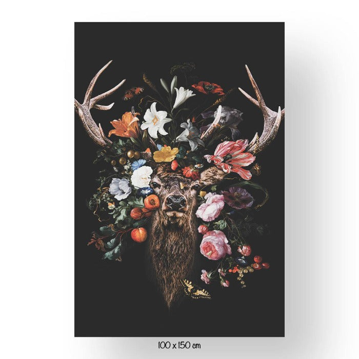 Schilderij Flower Deer