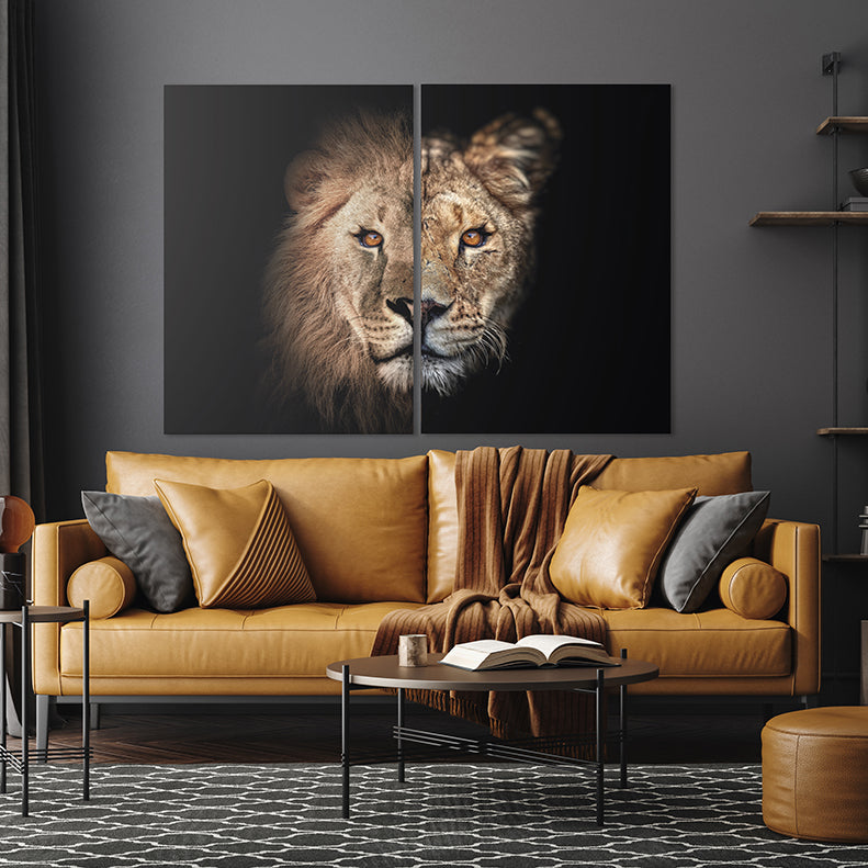 Poster Leeuw en Leewin