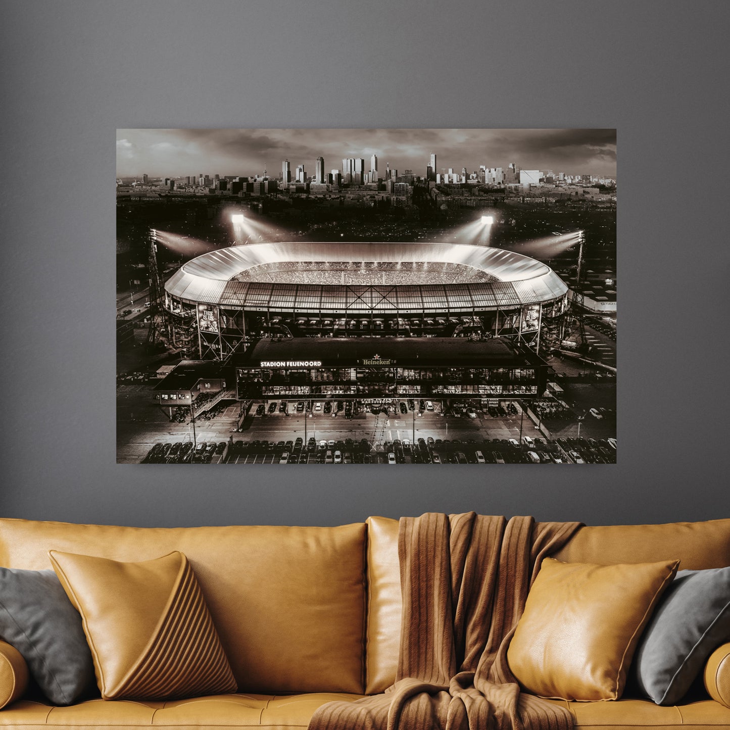 Rotterdam Feijenoord Stadion (De Kuip) Kunstwerk - Schilderij