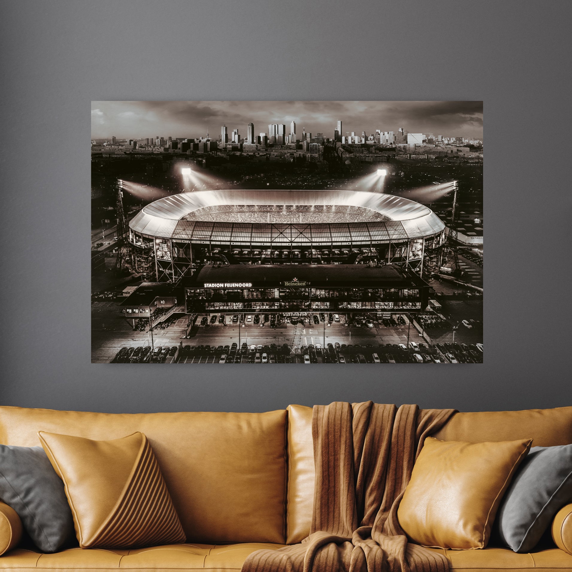 Rotterdam Feijenoord Stadion (De Kuip) Kunstwerk - Schilderij