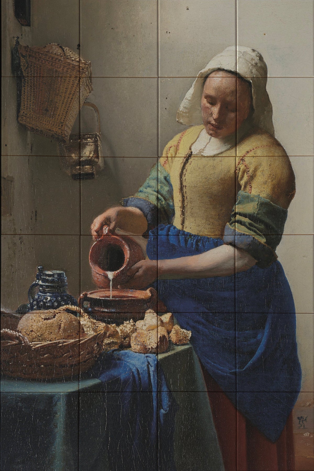 Tegeltableau - Het Melkmeisje