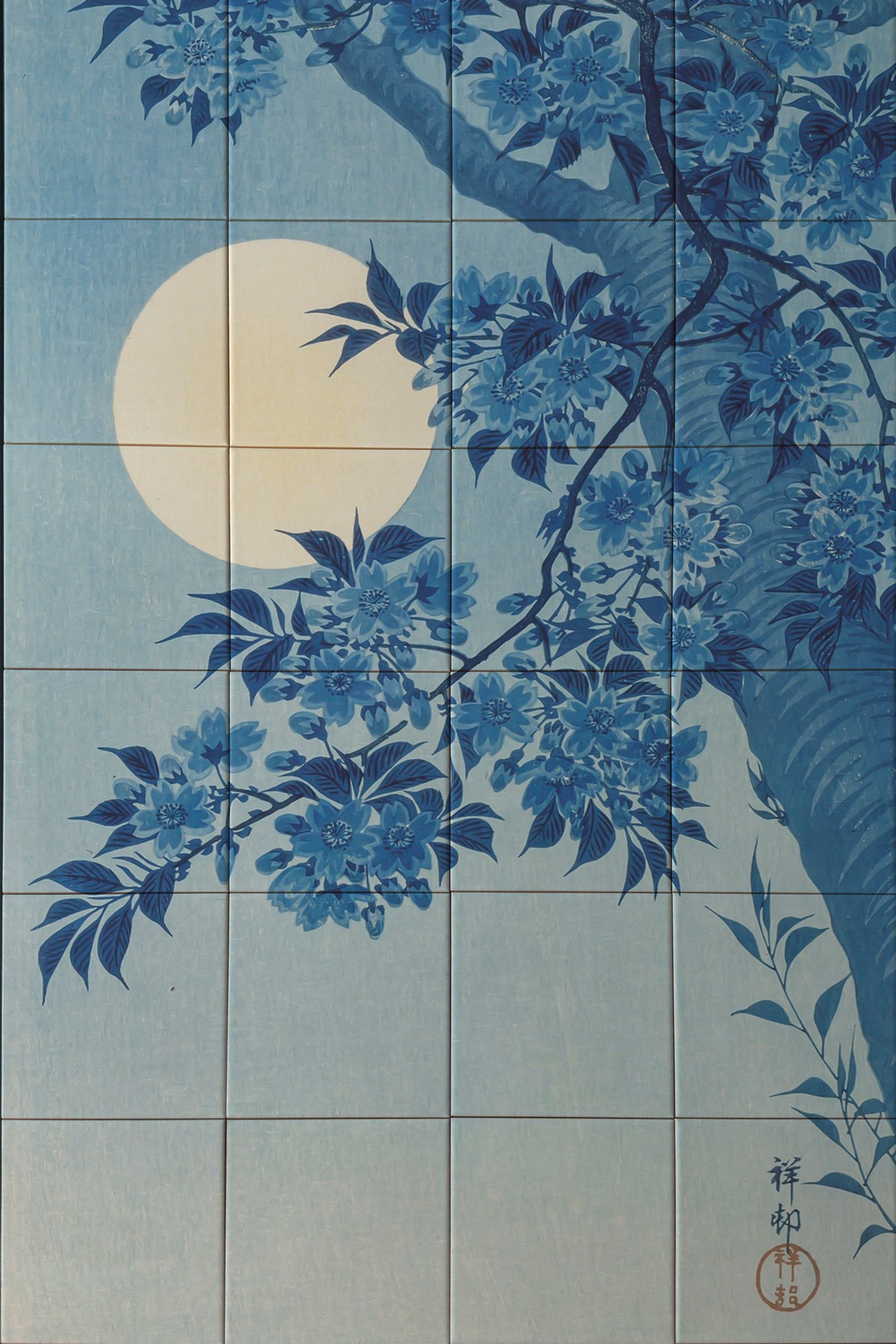 Tegeltableau - Ohara Koson