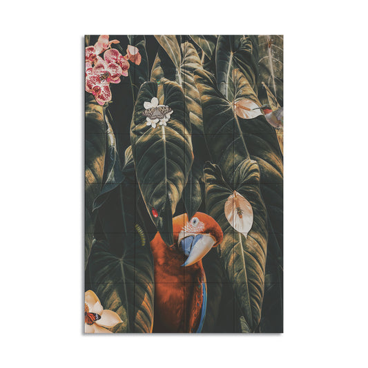 Tegeltableau - Parrot Leafs