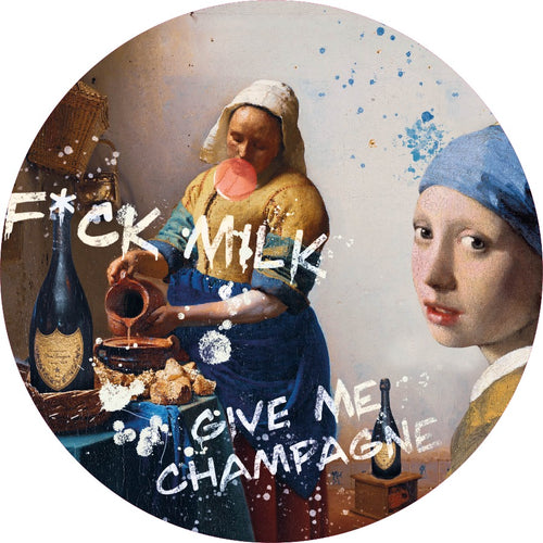 Wandcirkel Milk and Champagne