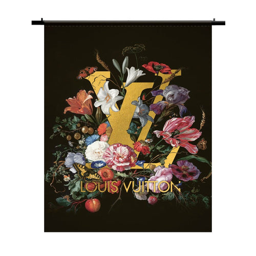 Wandkleed LV Stil Leven Bloemen