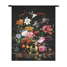 Afbeelding in Gallery-weergave laden, Wandkleed Skull met Bloemen

