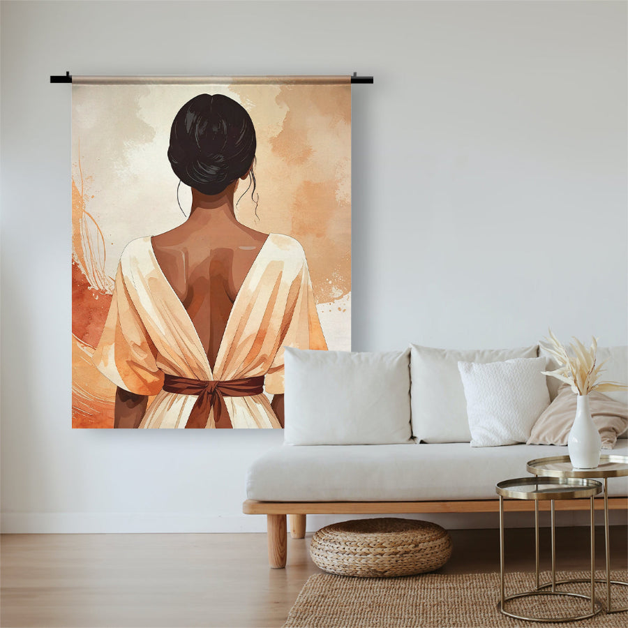 Wandkleed Achter de Stilte