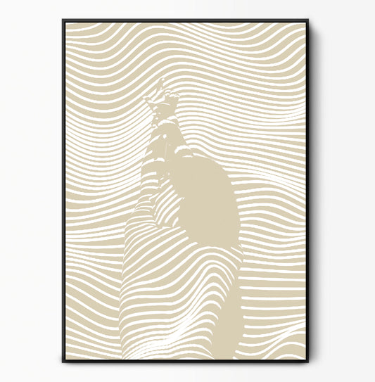 Poster Beauty Lines met baklijst