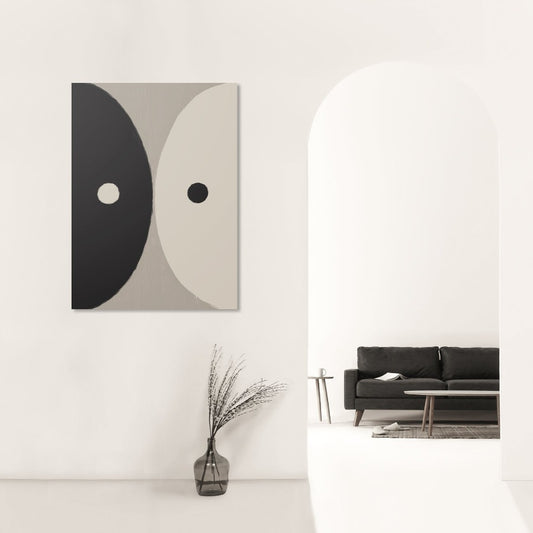 Poster Boho Ying Yang in een interieur