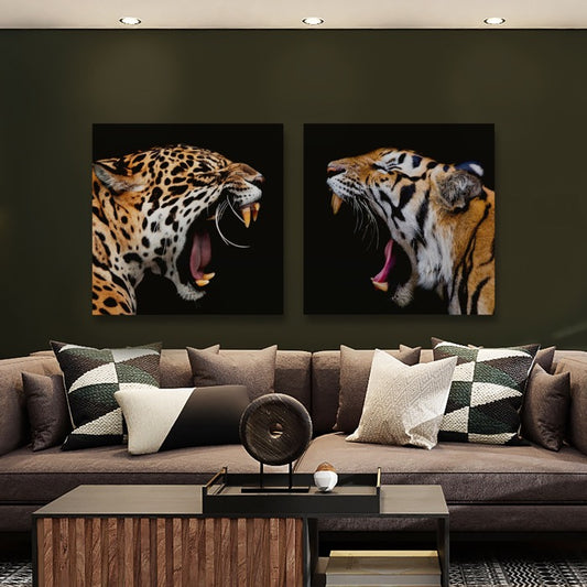 Tweeluik Panther VS Tiger – panter en tijger