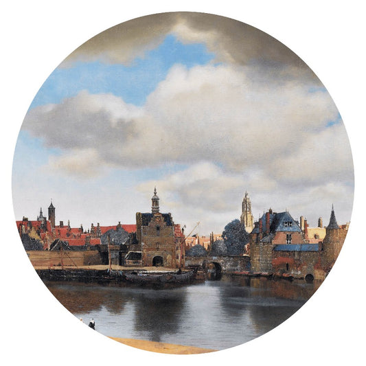 Wandcirkel View of Delft – Gezicht op Delft van Vermeer