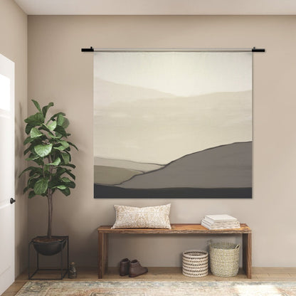 Wandkleed Boho No2 – minimalistisch in beige tinten