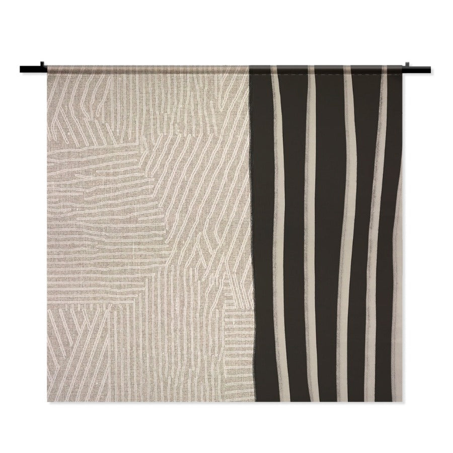 Wandkleed Lines, scandinavische boho stijl