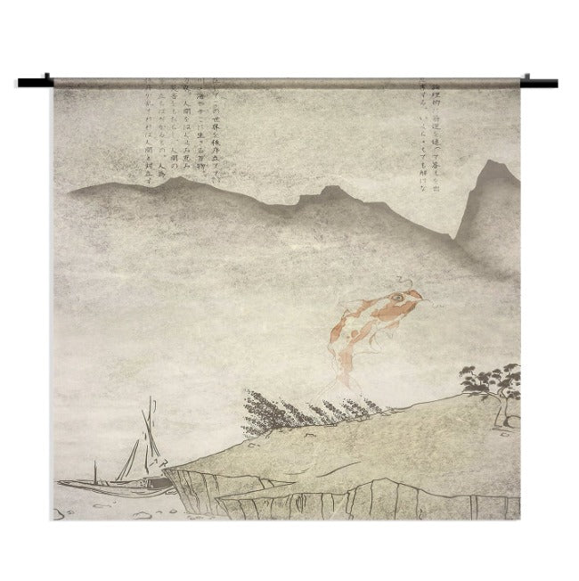 Wandkleed Suzuki Hyakunen, minimalistisch