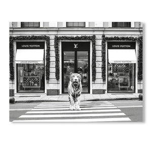 LV Tiger Black and White