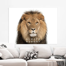 Load image into Gallery viewer, Poster mindset Always Hungry op plexiglas, canvas, dibond of poster.

