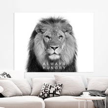 Load image into Gallery viewer, Poster mindset Always Hungry op plexiglas, canvas, dibond of poster.
