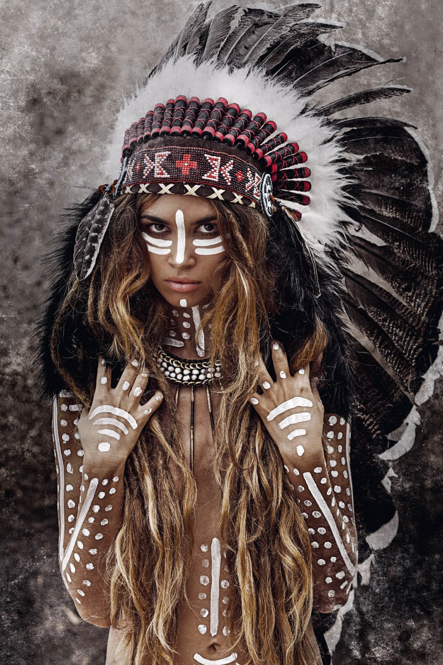 Schilderij Warrior Woman