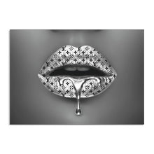 Load image into Gallery viewer, LV Zilver Lips Schilderij
