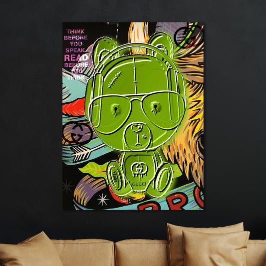 Schilderij Teddy Gucci