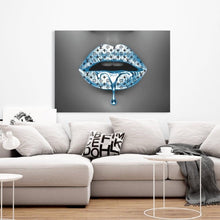 Load image into Gallery viewer, Schilderij - LV Blue Lips
