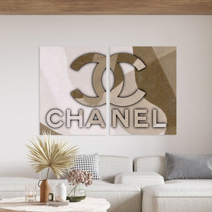 Chanel Camo Tweeluik - Wanddecoratie