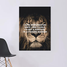 Load image into Gallery viewer, Motivatie Quote Leeuw Canvas
