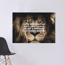 Afbeelding in Gallery-weergave laden, Schilderij Mindset - Motivatie Quote Leeuw 
