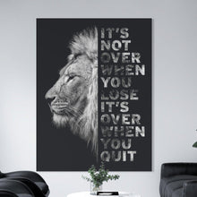 Afbeelding in Gallery-weergave laden, Schilderij Mindset - Motivatie Quote Leeuw
