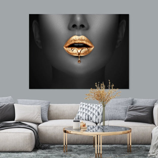 Schilderij - Golden Woman No2