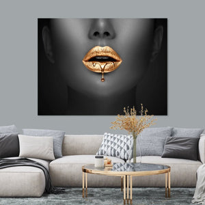 Schilderij - Golden Woman No2