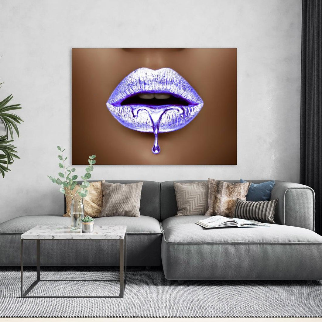 Purple Lips CloseUp