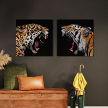 Afbeelding in Gallery-weergave laden, Panter VS Tijger Brullen Woondecoratie
