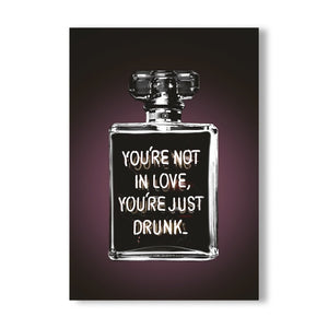 Schilderij Kunst Chanel Neon No3 - You're Drunk
