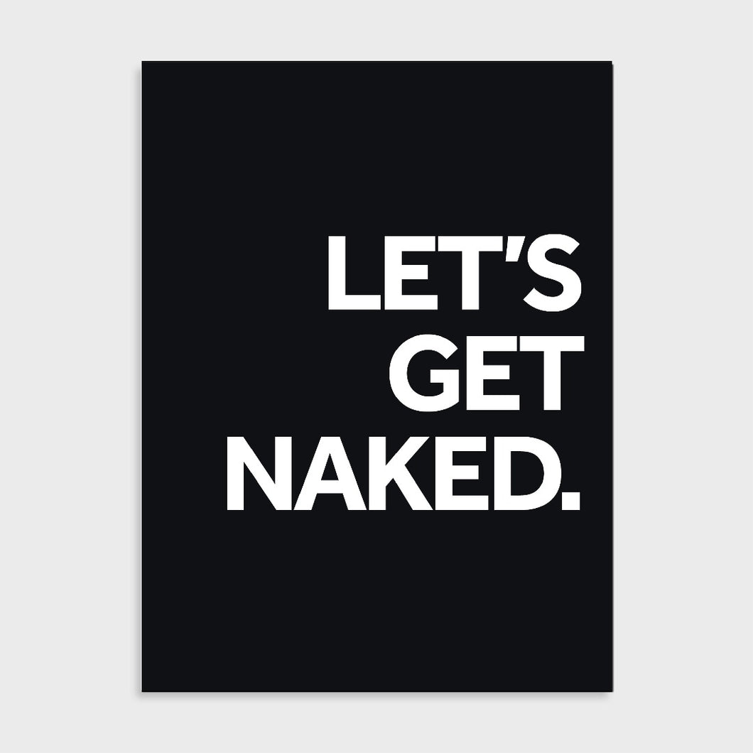Poster - Let's get naked