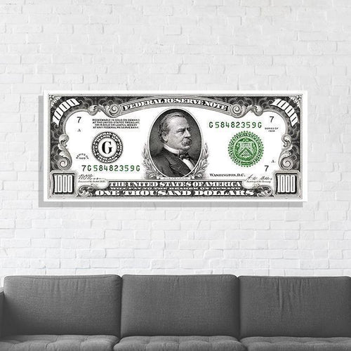 Schilderij-1000 Dollar White-PosterGuru