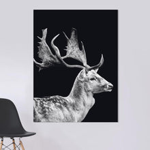 Load image into Gallery viewer, Schilderij-Dark Deer-PosterGuru
