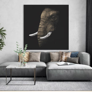 Schilderij-Dark Elphant-PosterGuru